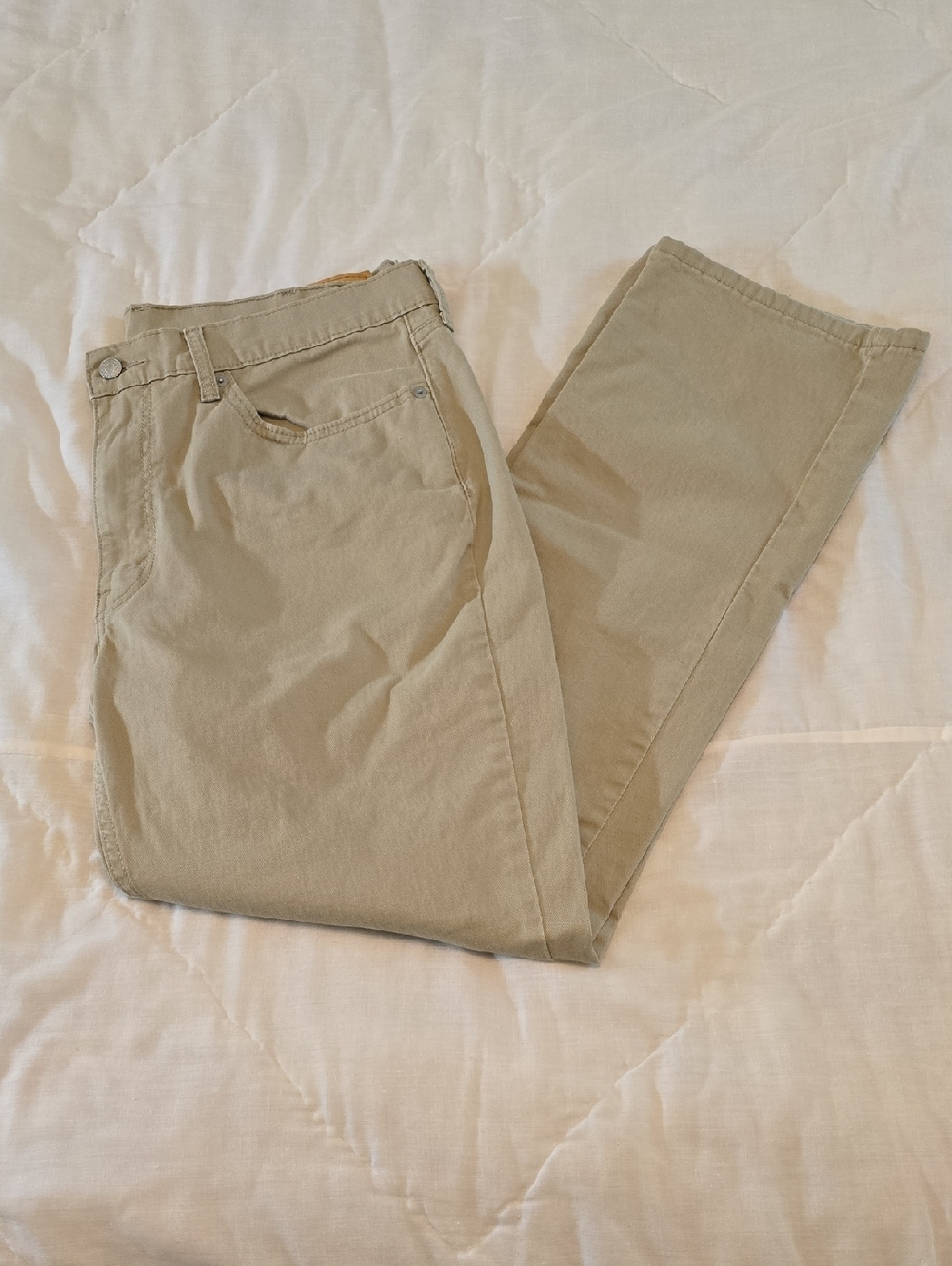 Levi's 514 Men's 38/32 Tan Straight Leg Jeans